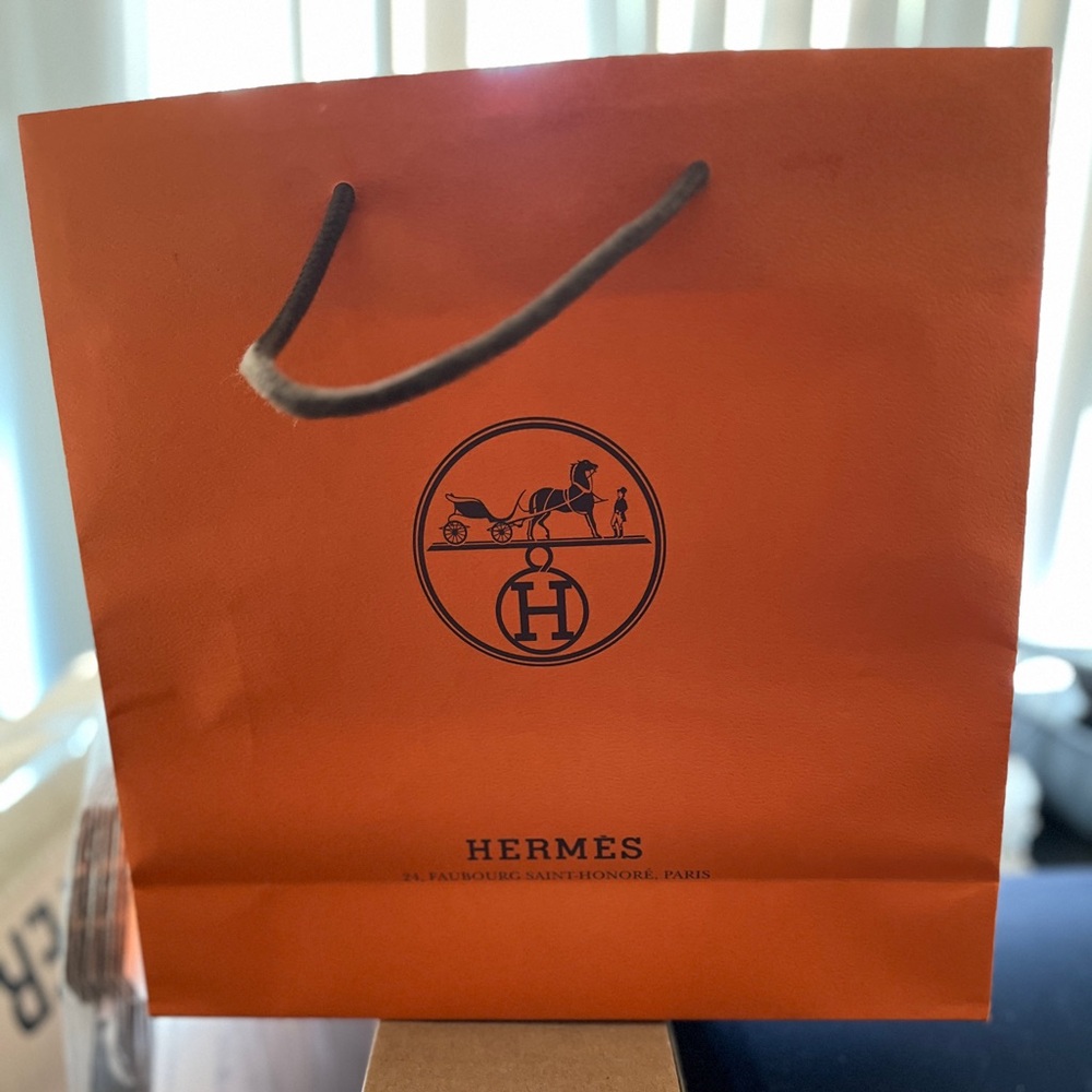 Authentic Hermes Orange Boutique Bag